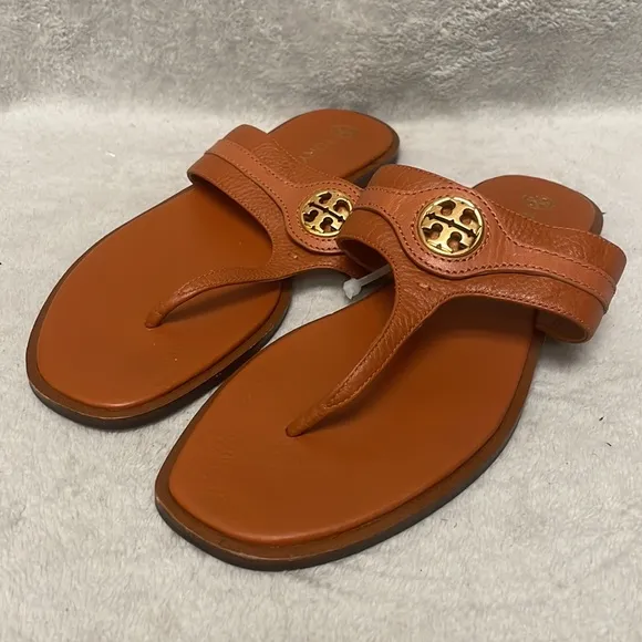 Tory Burch Carson Thong Welt Flat Sandal Size 9