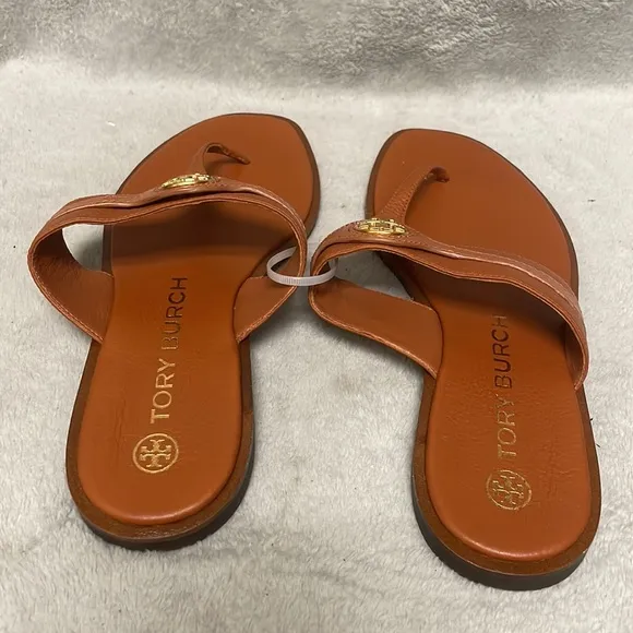 Tory Burch Carson Thong Welt Flat Sandal Size 9