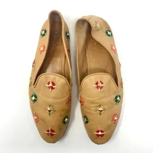 Tory Burch Jasmine Studded Loafers in Croissant