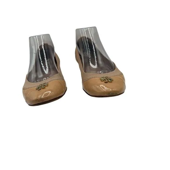 Tory  Burch Jolie Ballet Soft Flats Light Oak color Leather women’s 8.5 shoe