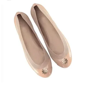 Tory  Burch Jolie Ballet Soft Flats Light Oak color Leather women’s 8.5 shoe