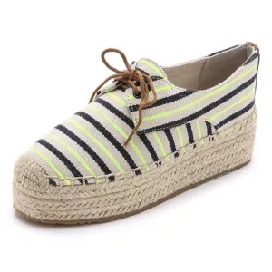 Tory Burch Lace Up Platform Espadrilles