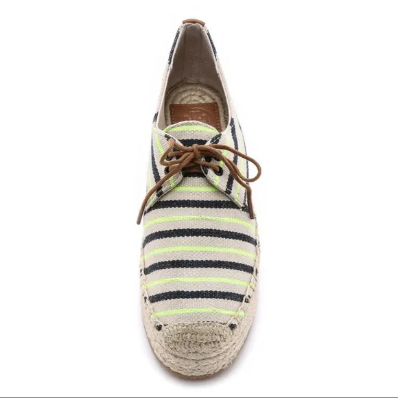 Tory Burch Lace Up Platform Espadrilles
