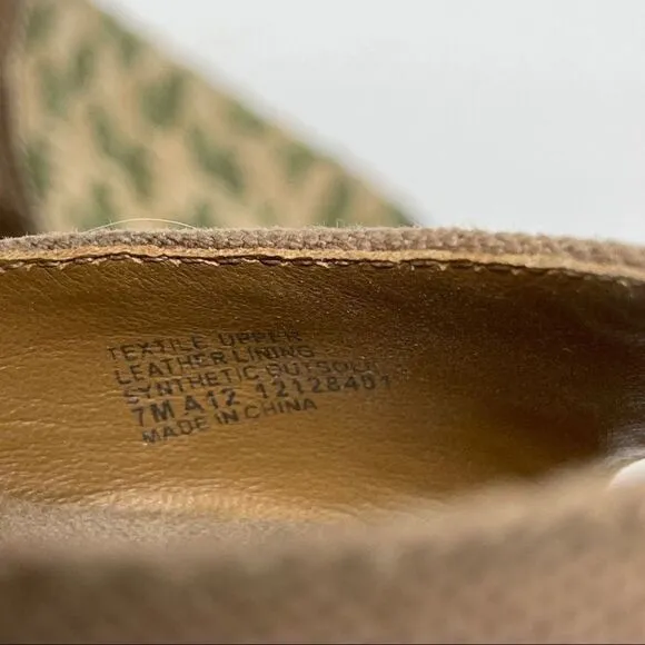 Tory Burch Linley Espadrille Wedges Platform Heels Women's 7 Olive Brown Lace Up