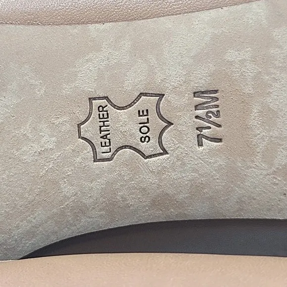 Tory Burch Miller Fringe Ballet Flats  Tan Pink Orange Size 7.5