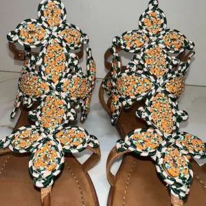 Tory Burch Palisade Gladiator flat sandal (Size 8M) Great Condition