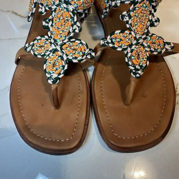 Tory Burch Palisade Gladiator flat sandal (Size 8M) Great Condition