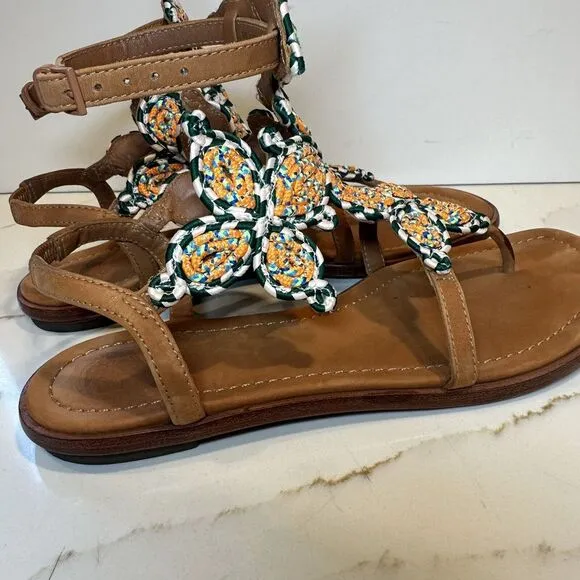 Tory Burch Palisade Gladiator flat sandal (Size 8M) Great Condition