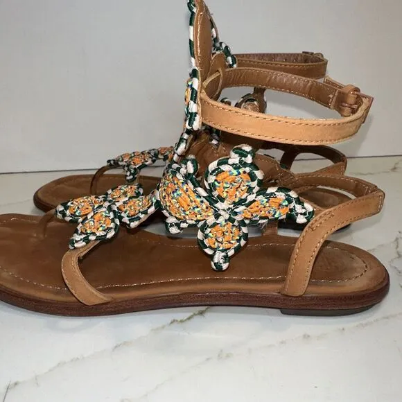 Tory Burch Palisade Gladiator flat sandal (Size 8M) Great Condition