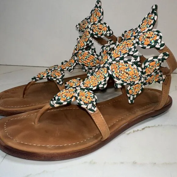 Tory Burch Palisade Gladiator flat sandal (Size 8M) Great Condition
