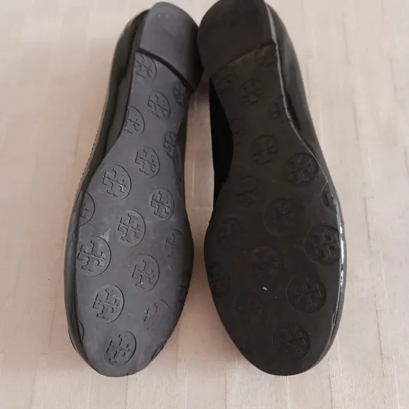 Tory Burch Patent Leather Minnie Travel Ballet Flats
