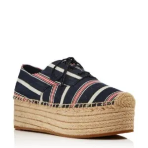 Tory Burch platform espadrilles.
