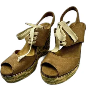 Tory Burch Platform Wedge Espadrilles - Women 8