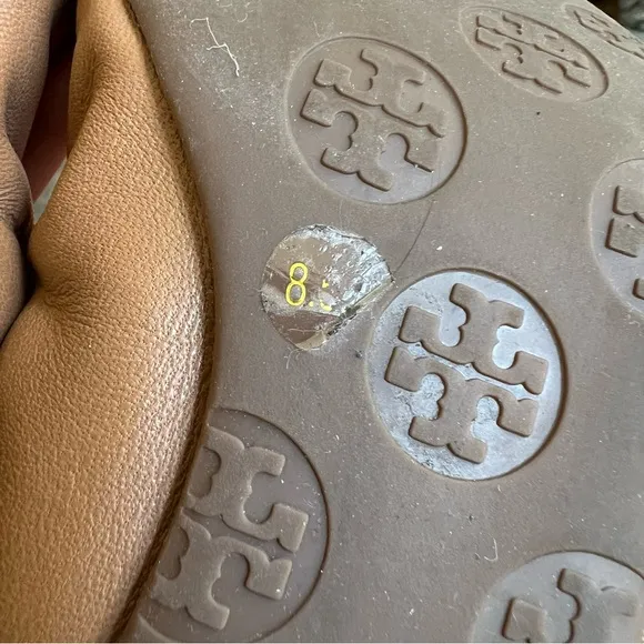 Tory Burch Reese Mestico Ballet Flats In Royal Tan US8.5