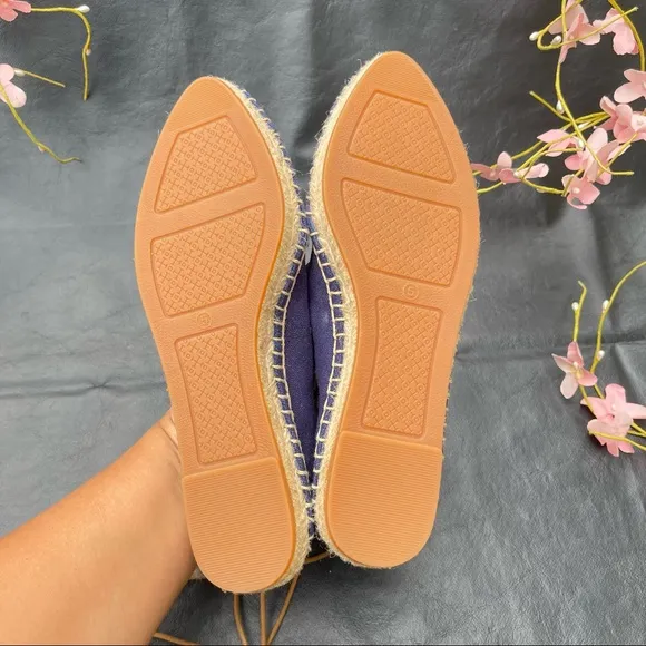 Tory Burch 'Sonoma'  Ghillie Espadrille Flats Size 5M
