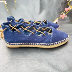 Tory Burch 'Sonoma'  Ghillie Espadrille Flats Size 5M