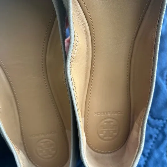 Tory Burch Women&quot;s French Gray Ballet Flats Size : 8