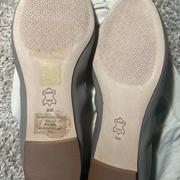 Tory Burch Women&quot;s French Gray Ballet Flats Size : 8