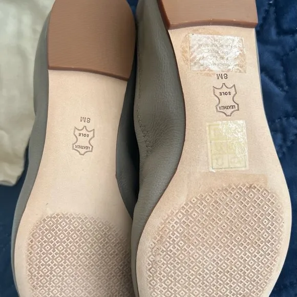 Tory Burch Women&quot;s French Gray Ballet Flats Size : 8