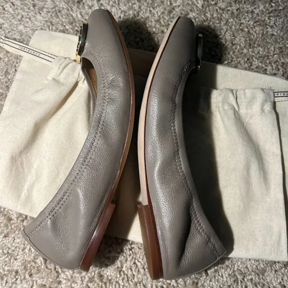 Tory Burch Women&quot;s French Gray Ballet Flats Size : 8