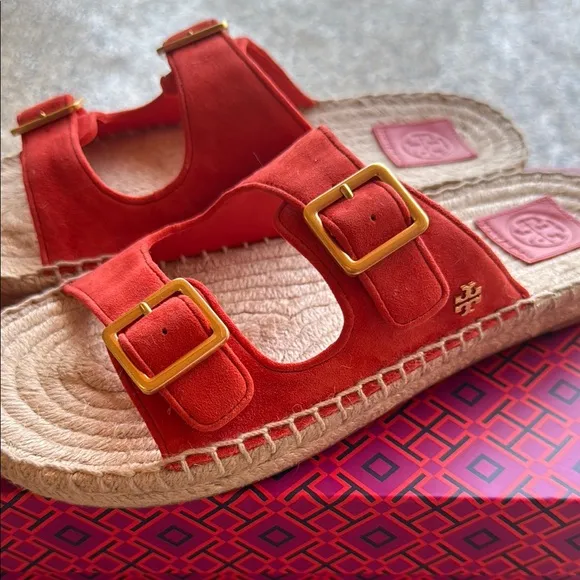 Tory Burch Women's Red Sandals bright samba 873 style 82666