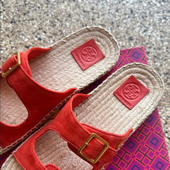 Tory Burch Women's Red Sandals bright samba 873 style 82666