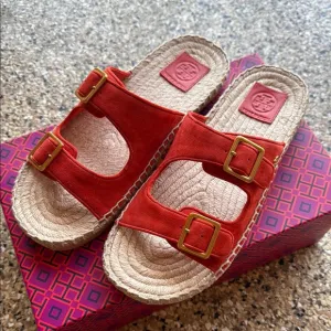 Tory Burch Women's Red Sandals bright samba 873 style 82666