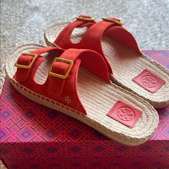 Tory Burch Women's Red Sandals bright samba 873 style 82666