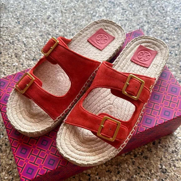 Tory Burch Women's Red Sandals bright samba 873 style 82666