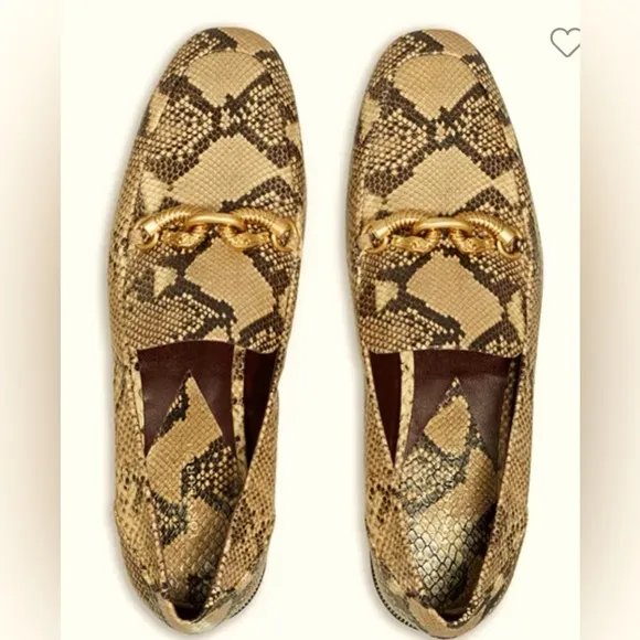 Tory BurchWomen's Jessa Classic Snake Embossed Loafers size 10.5