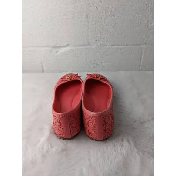 Tory Burch Chelsea Pink Stitched Ballet Flats sz 7.5