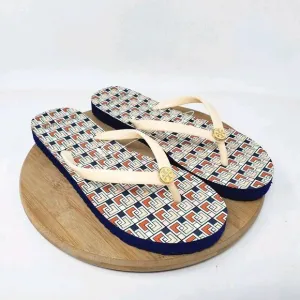 Tory Burch Sandals Womens 7 Thin Flip Flop Thong Strappy Flat Shoes