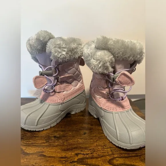 Totes Toddler Girls Lil Jenny Purple Waterproof Winter Boots NWT Various Sizes