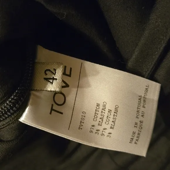 TOVE Bridgette Cotton-blend Twill Shorts In Black Sise 42