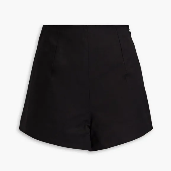 TOVE Bridgette Cotton-blend Twill Shorts In Black Sise 42