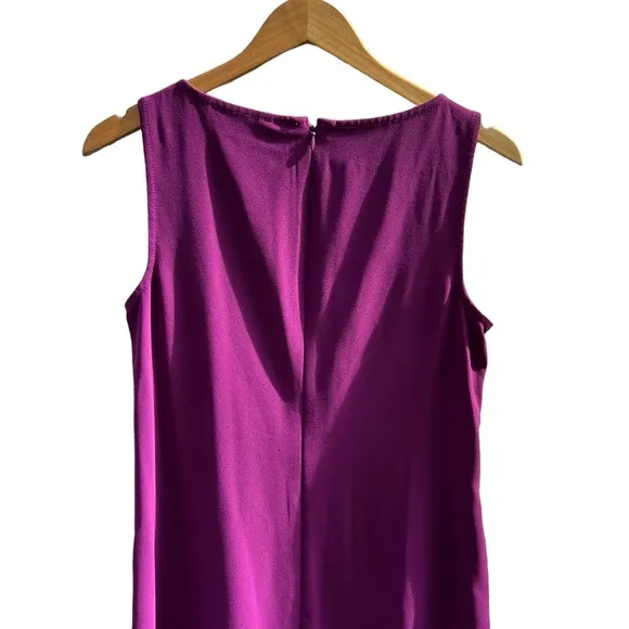 Trina Turk Sleeveless Purple Plum Blossom Joyous Asymmetrical Dress Size S NWT
