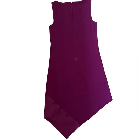 Trina Turk Sleeveless Purple Plum Blossom Joyous Asymmetrical Dress Size S NWT