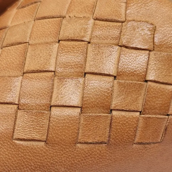 Trotters flats women's 12 tan woven leather Estee pointed toe ballerina new $140