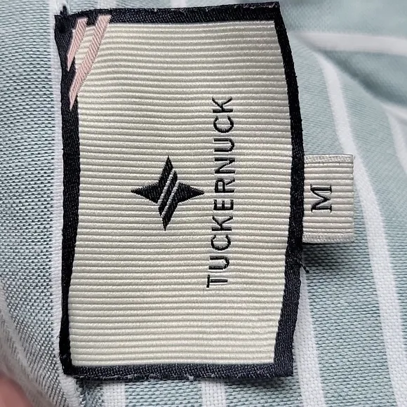 Tuckernuck Celadon Green Stripe Meryl Shirt Dress Size Medium
