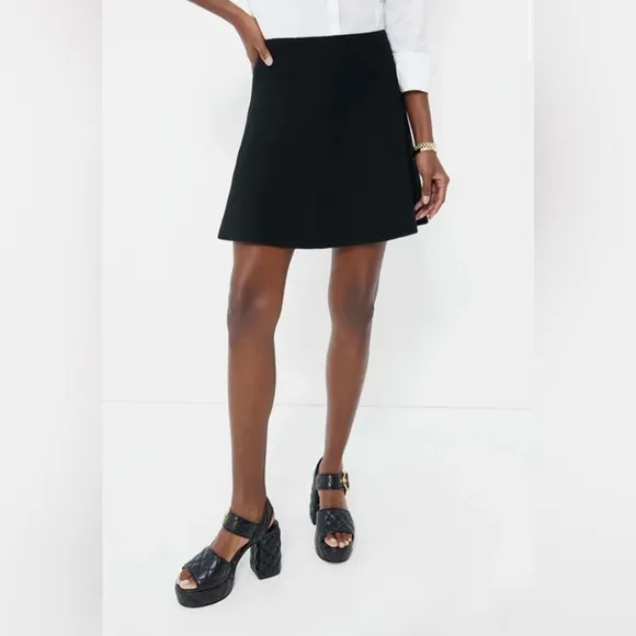 Tuckernuck HYACINTH HOUSE Black Knit Margaret Mini Skirt Size Medium