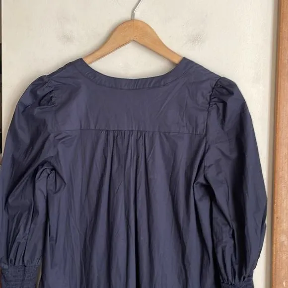 TUCKERNUCK POMANDER PLACE Navy Cotton Poplin Kenzo Dress