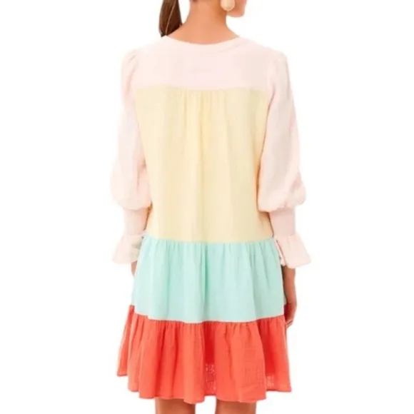 Tuckernuck Pomander Place Sorbet Colorblock Gauze Kenzo Mini Dress