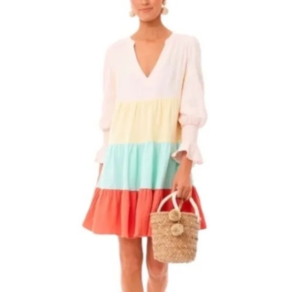 Tuckernuck Pomander Place Sorbet Colorblock Gauze Kenzo Mini Dress