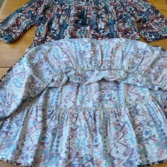 Tyler Boe Boho Chic Oversized Casual Summer Holly Liberty Art Dress Midi, Size M