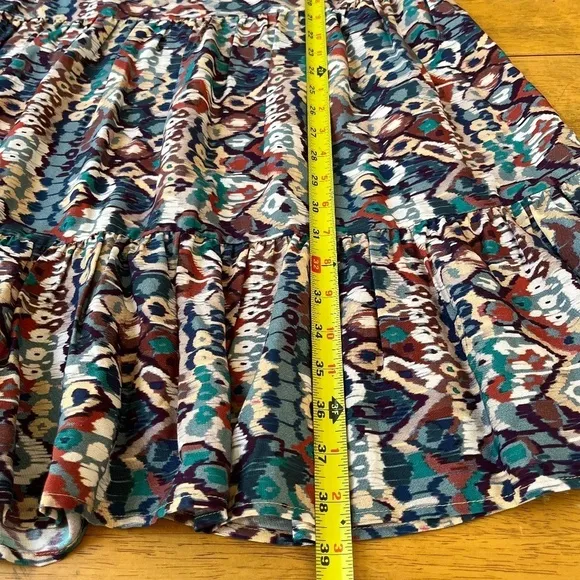 Tyler Boe Boho Chic Oversized Casual Summer Holly Liberty Art Dress Midi, Size M