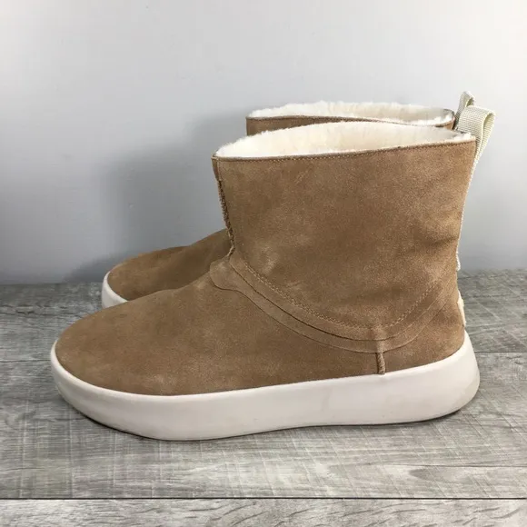 UGG 1104613 Boom Suede Chestnut Sheepskin Snow Winter Womens Platform Boots 12