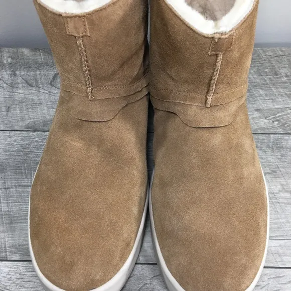 UGG 1104613 Boom Suede Chestnut Sheepskin Snow Winter Womens Platform Boots 12