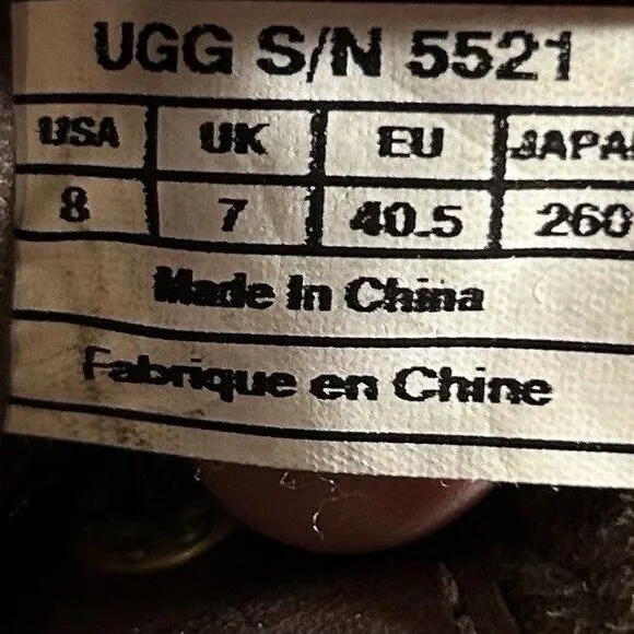 UGG Australia Butte Brown Leather Waterproof Sheepskin Winter Boots Men’s Sz 8