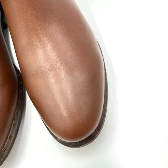 UGG Womens Size 9.5 Bruno Brown Leather Ankle Boots Shoes