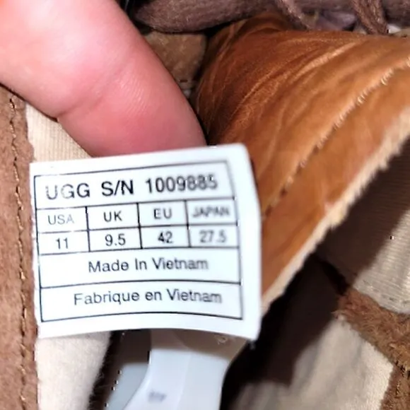 Ugg Blaney High Top Sneaker, Women's sz 11, Cognac.